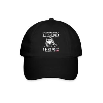 Jeeps Légende - Casquette classique - noir/noir - Devant