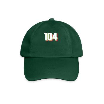 104 - Baseball Cap - bottle green - Front