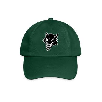 wolf - Baseball Cap - bottle green - Front