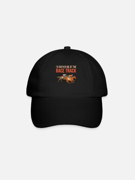 Be on the horse race track - Baseball Cap - black/black