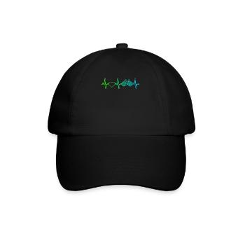 Bicycle Heartbeat - Baseball Cap - black/black - Front