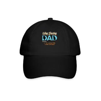 Wing Foiling Dad Wing Surf Wing Foil - Baseball Cap - black/black - Front