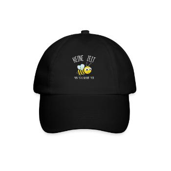 Imker Keine Zeit Mein Volk Braucht Mich - Baseballkappe - Schwarz/Schwarz - Vorne