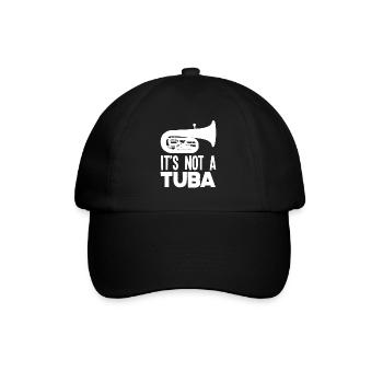 Es Ist Keine Tuba Euphonium - Baseballkappe - Schwarz/Schwarz - Vorne