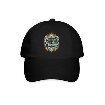 Gärtnerin ich bin diese legendäre Gärtnerin - Baseballkappe - Schwarz/Schwarz - Vorne