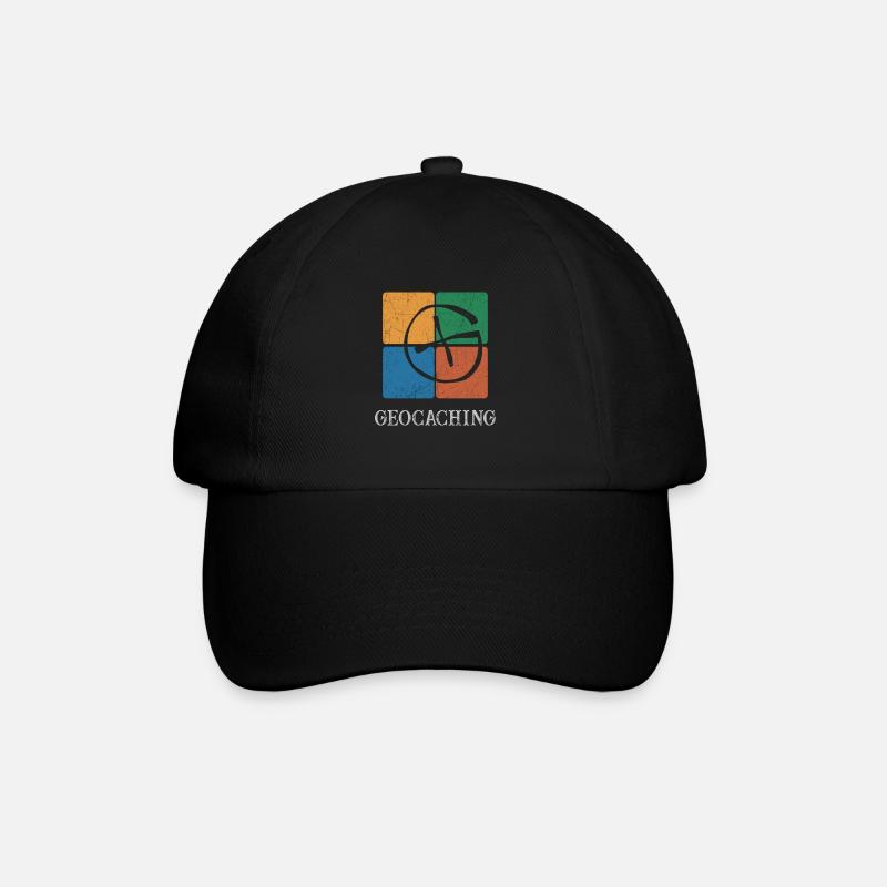 Geocaching Geocacher - Baseball Cap - black/black