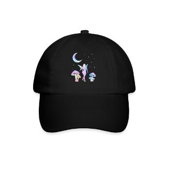 Fée Magique Elfe Conte de Fées Dames Fille Cadeau - Casquette classique - noir/noir - Devant
