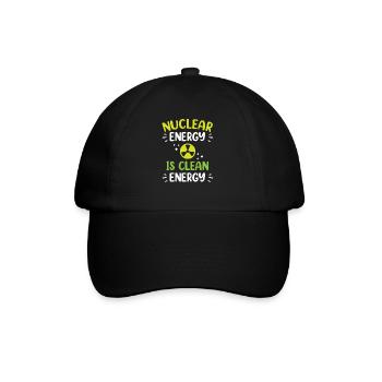 Kernenergie Ist Saubere Energie Kernkraft - Baseballkappe - Schwarz/Schwarz - Vorne