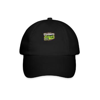 Math Teacher Problem Solver - Baseball Cap - black/black - Front