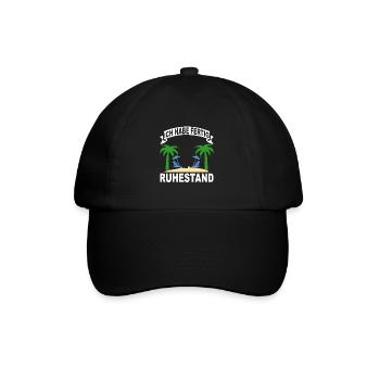 Ich habe fertig ruhestand - Baseballkappe - Schwarz/Schwarz - Vorne