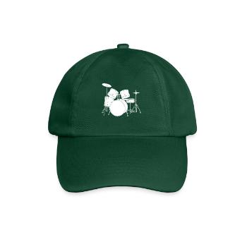 Drummer drums player drummer design - Baseball Cap - bottle green - Front