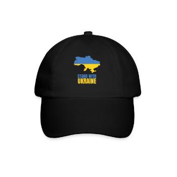 Stand avec Ukraine Vintage Ukraine Flag - Casquette classique - noir/noir - Devant