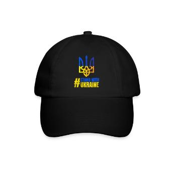 Stand avec Ukraine Vintage Ukraine Flag - Casquette classique - noir/noir - Devant
