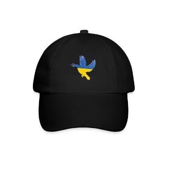 Symbole de paix du drapeau de l’Ukraine - Drapeau de l’Ukraine - Casquette classique - noir/noir - Devant