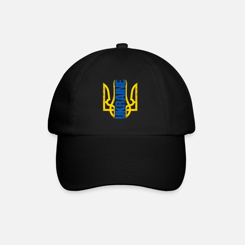 Ukraine Leute Geschenke - Baseballkappe - Schwarz/Schwarz