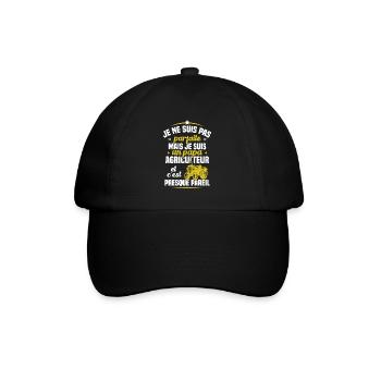 Je Suis Un Papa Agriculteur Humour Cadeau - Casquette classique - noir/noir - Devant