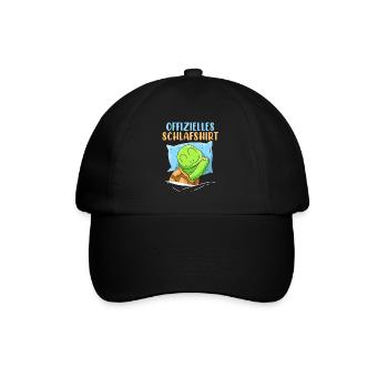 Offizielles Schildkröten Schlafshirt - Baseballkappe - Schwarz/Schwarz - Vorne