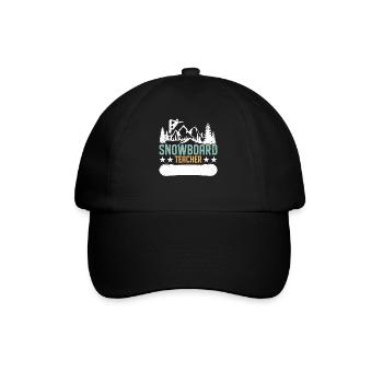 Snowboarder Snowboarden Snowboard - Baseballkappe - Schwarz/Schwarz - Vorne