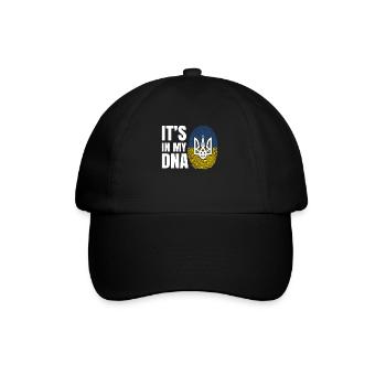 Ukraine its My DNA für Ukraine Helfer mit Herz - Baseballkappe - Schwarz/Schwarz - Vorne