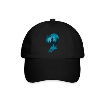 Climate Change Environmental Protection Bear - Baseball Cap - black/black - Front