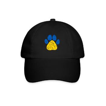 I Stand With Ukraine PAW - Baseballkappe - Schwarz/Schwarz - Vorne