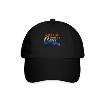 Gay Pride Gay Pride Cadeau - Casquette classique - noir/noir - Devant