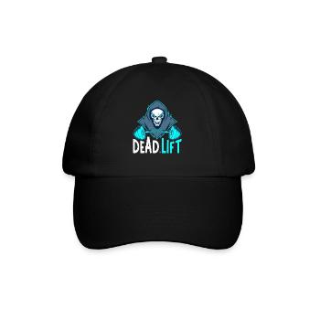 Dead Lift Sensenmann Bodybuilder Powerlifter - Baseballkappe - Schwarz/Schwarz - Vorne