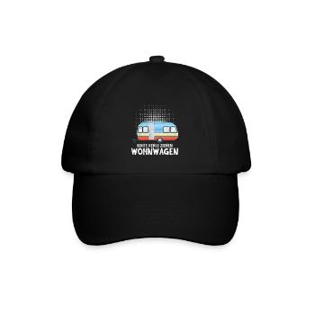 Real guys pull caravan campers - Baseball Cap - black/black - Front