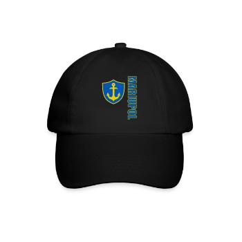 Mariupol Hafenstadt Ukraine Schwarzes Meer - Baseballkappe - Schwarz/Schwarz - Vorne