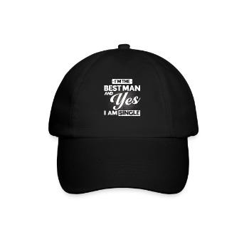 Meilleur mariage d’homme - Casquette classique - noir/noir - Devant