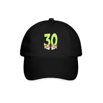 30th birthday - Baseball Cap - black/black - Front