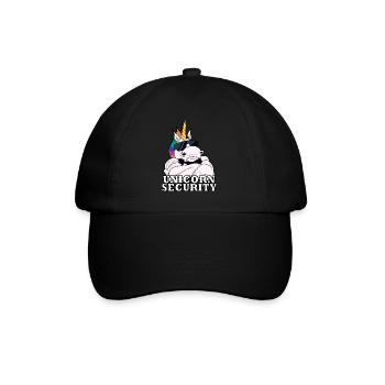 Unicorn Security I Unicorn Bouncer I Unicorn - Baseballkappe - Schwarz/Schwarz - Vorne