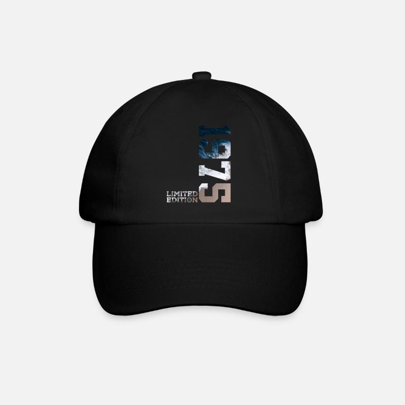 51. GEBURTSTAG LIMITED EDITION 1975 - Baseballkappe - Schwarz/Schwarz