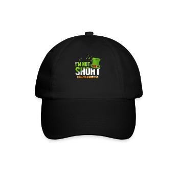 Ich Bin Nicht Klein Ich Habe Kobold Größe Ire - Baseballkappe - Schwarz/Schwarz - Vorne