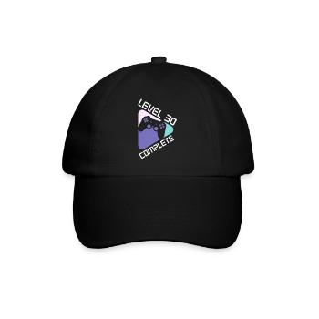 Niveau 30 Complet 30 ans 30e anniversaire - Casquette classique - noir/noir - Devant