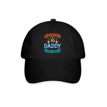 Promu papa 2023 expectant papa 2023 - Casquette classique - noir/noir - Devant