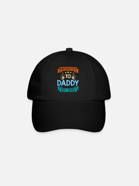 Promu papa 2023 expectant papa 2023 - Casquette classique - noir/noir