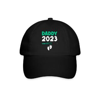 Daddy 2023 Dad-to-be 2023 Father - Baseball Cap - black/black - Front