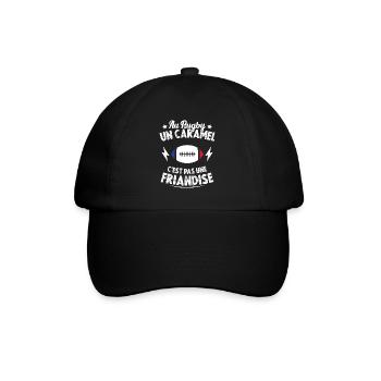 Au Rugby Un Caramel C'est Pas Une Friandise - Casquette classique - noir/noir - Devant