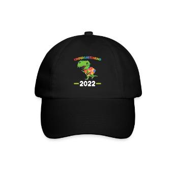 Kindergarten 2022 Dinosaurier Kita Anfänger - Baseballkappe - Schwarz/Schwarz - Vorne