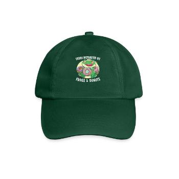 Donut Doughnut Frog Catcher Frog Hunter Funny Frog - Baseballkappe - Flaschengrün - Vorne
