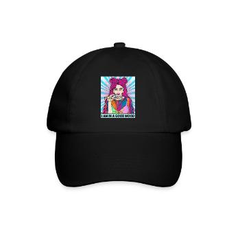 POP-ART ARTWORK JOINT SMOKING WOMAN - Baseball Cap - black/black - Front