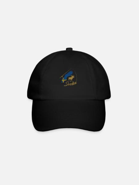 Sweden Schweden - Baseballkappe - Schwarz/Schwarz