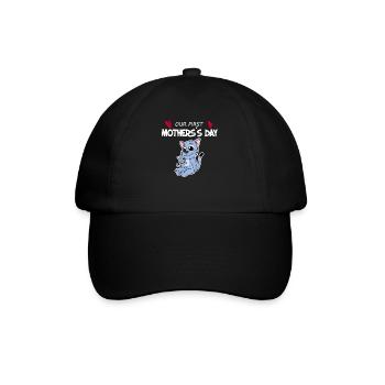 Erster Muttertag - Baseballkappe - Schwarz/Schwarz - Vorne