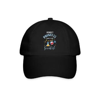 Oubliez princesse je veux devenir scientifique - Casquette classique - noir/noir - Devant