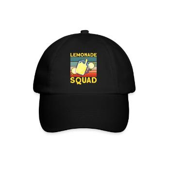 Lemonade Squad – Conception de cruche rétro - Casquette classique - noir/noir - Devant