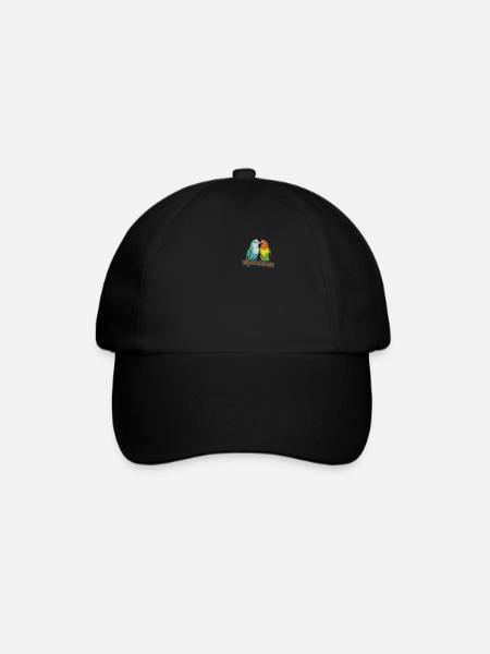 Rosenköpfchen I Unzertrennliche Motiv für - Baseballkappe - Schwarz/Schwarz