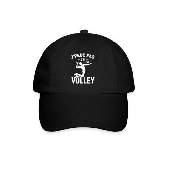 Je Peux Pas J'ai Volley - Casquette classique - noir/noir - Devant