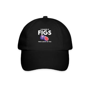 Feigen Shirt - Baseballkappe - Schwarz/Schwarz - Vorne