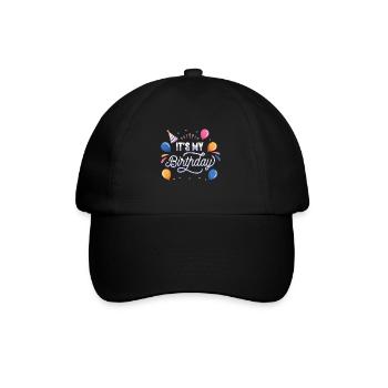 C’est mon anniversaire - Casquette classique - noir/noir - Devant